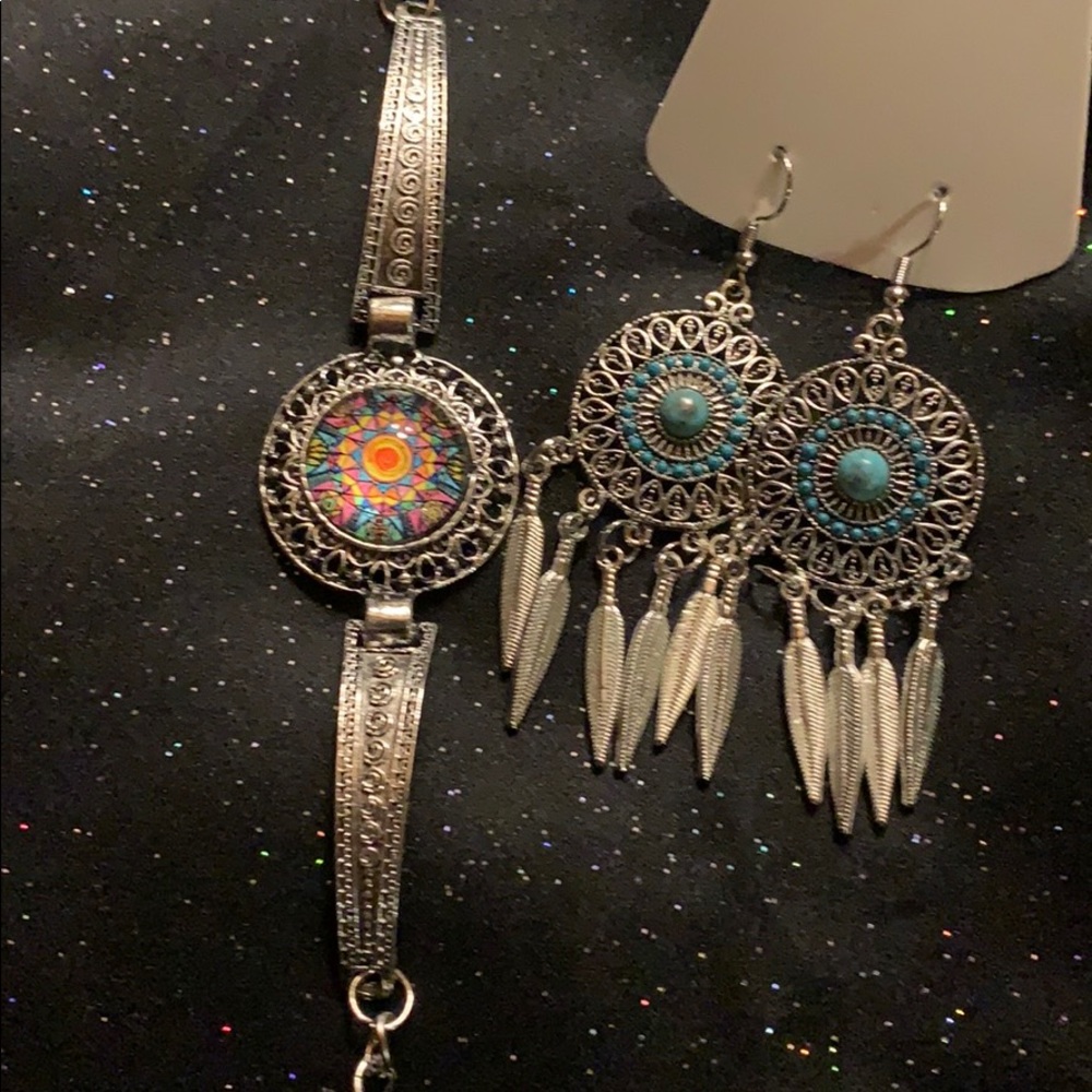 Vintage southwest boho style set